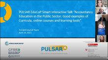 FOCAL recibe invitación de PULSAR - EduCop a su videoconferencia sobre Educación Contable en el Sector Público: ejemplos de planes de estudio, cursos en línea y herramientas en línea.