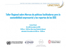 FOCAL RECIBE INVITACIÓN DE LA UNCTAD AL TALLER REGIONAL SOBRE MARCOS DE POLÍTICAS FACILITADORAS PARA LA SOSTENIBILIDAD EMPRESARIAL Y LOS REPORTES DE LOS ODS EN AMÉRICA LATINA.